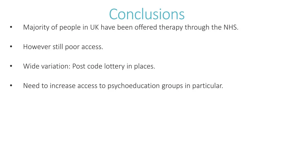 conclusions