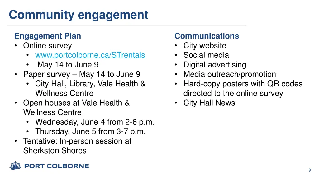 community engagement