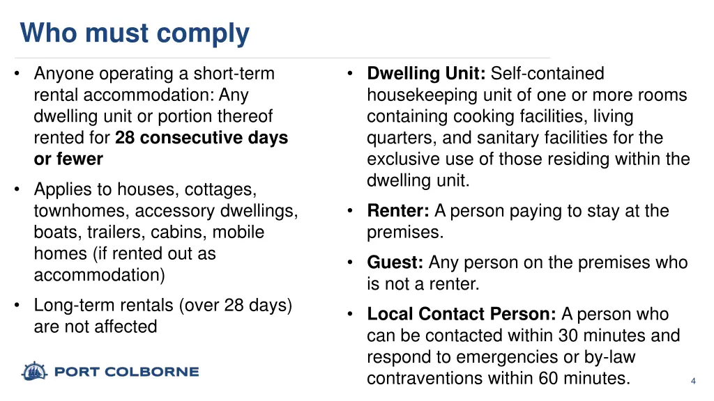 who must comply