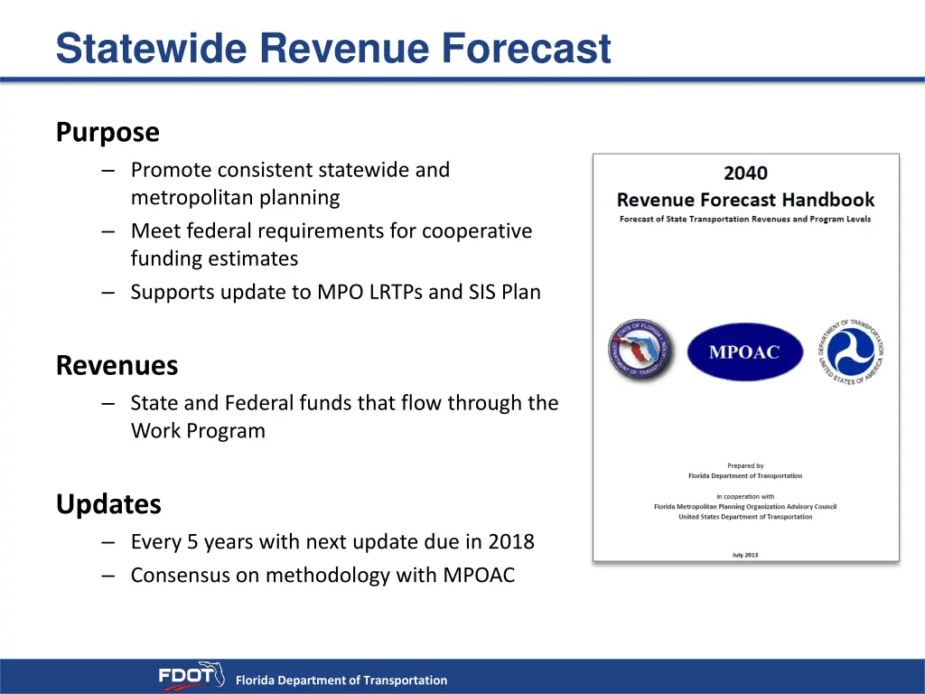 statewide revenue forecast