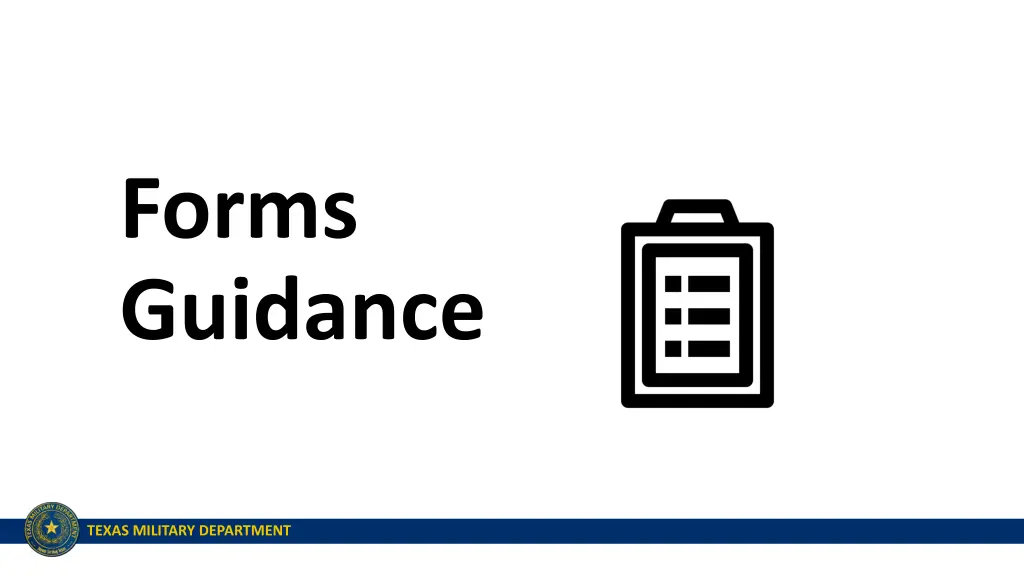 forms guidance