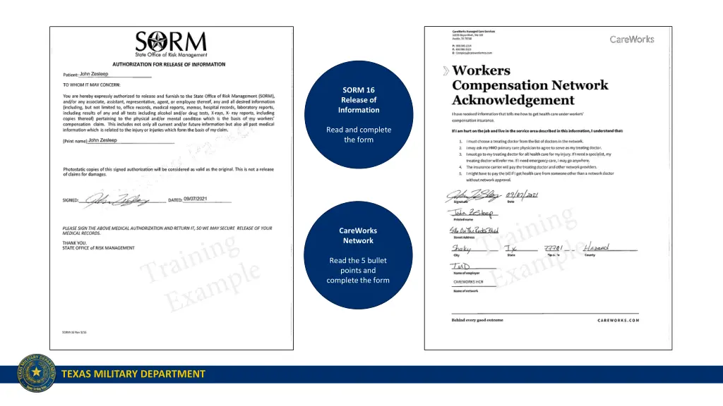 sorm 16 release of information