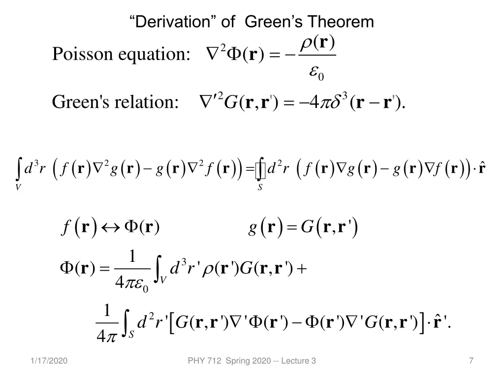 derivation of green s theorem r 1