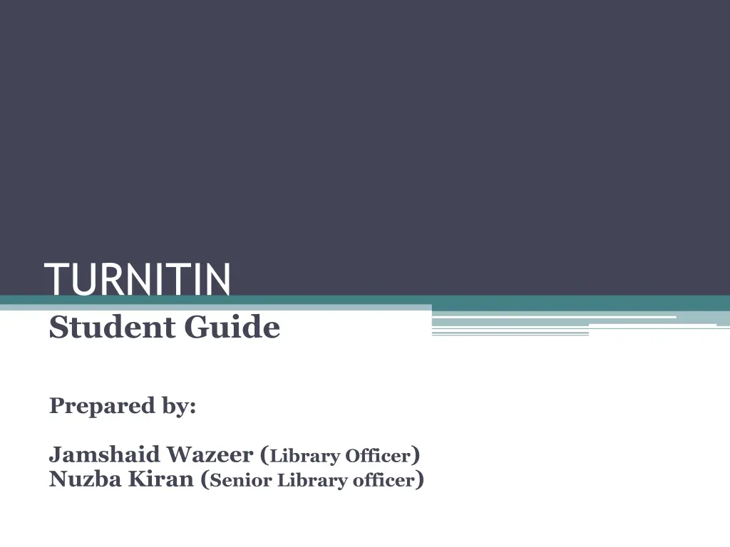 turnitin student guide