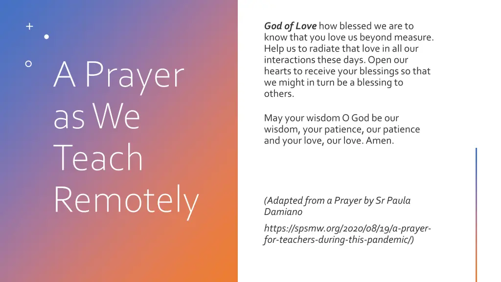 a prayer as we teach remotely 1