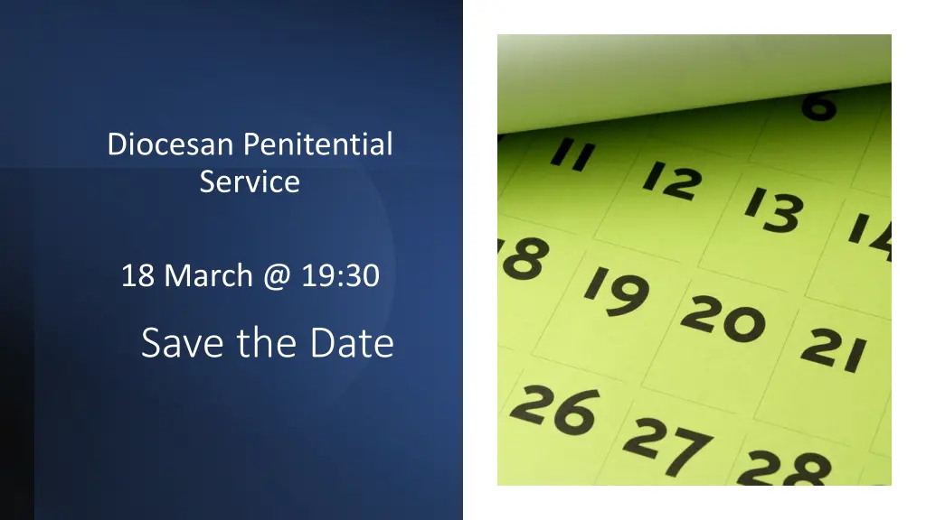 diocesan penitential service