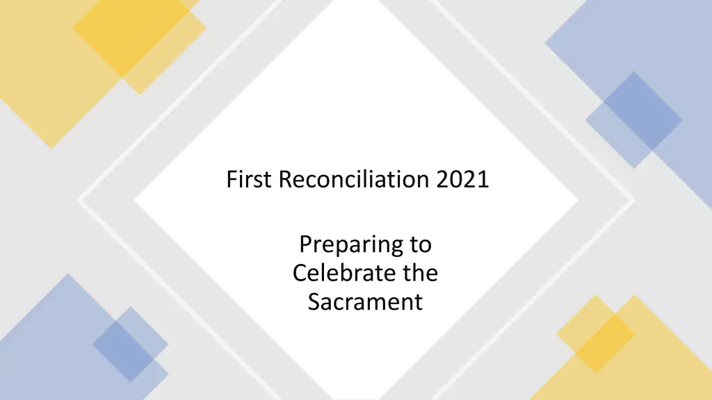 first reconciliation 2021