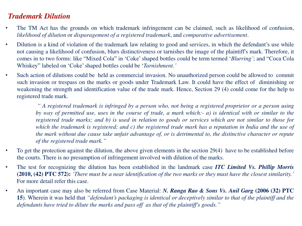 trademark dilution