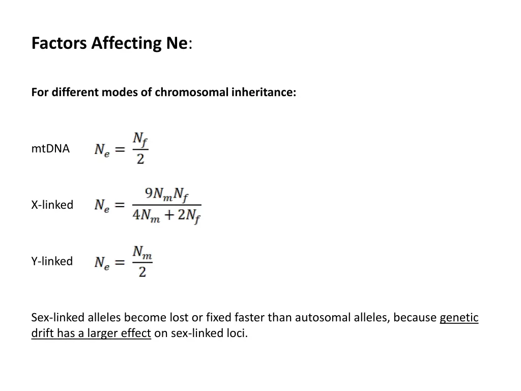 factors affecting ne 3