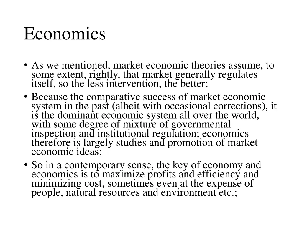 economics