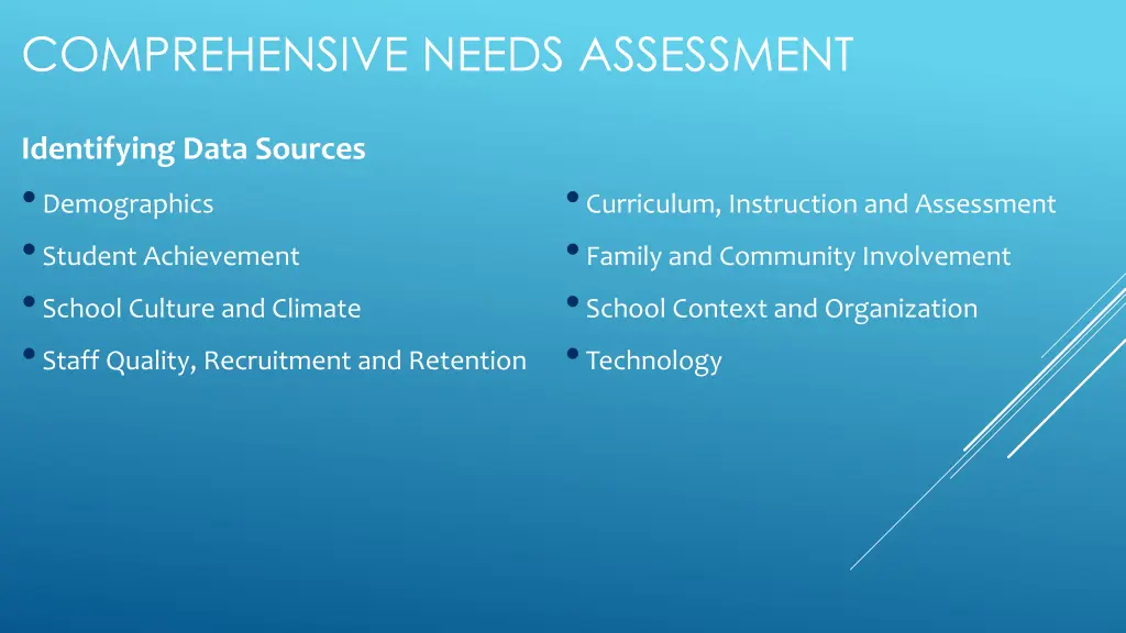 comprehensive needs assessment 1