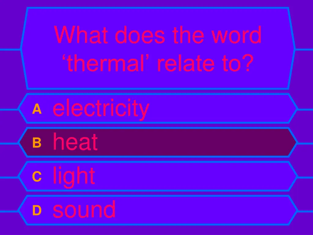 what does the word thermal relate to 1
