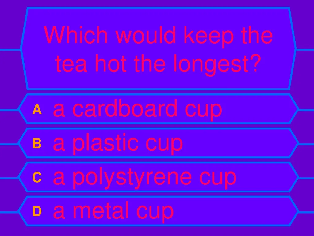 which would keep the tea hot the longest