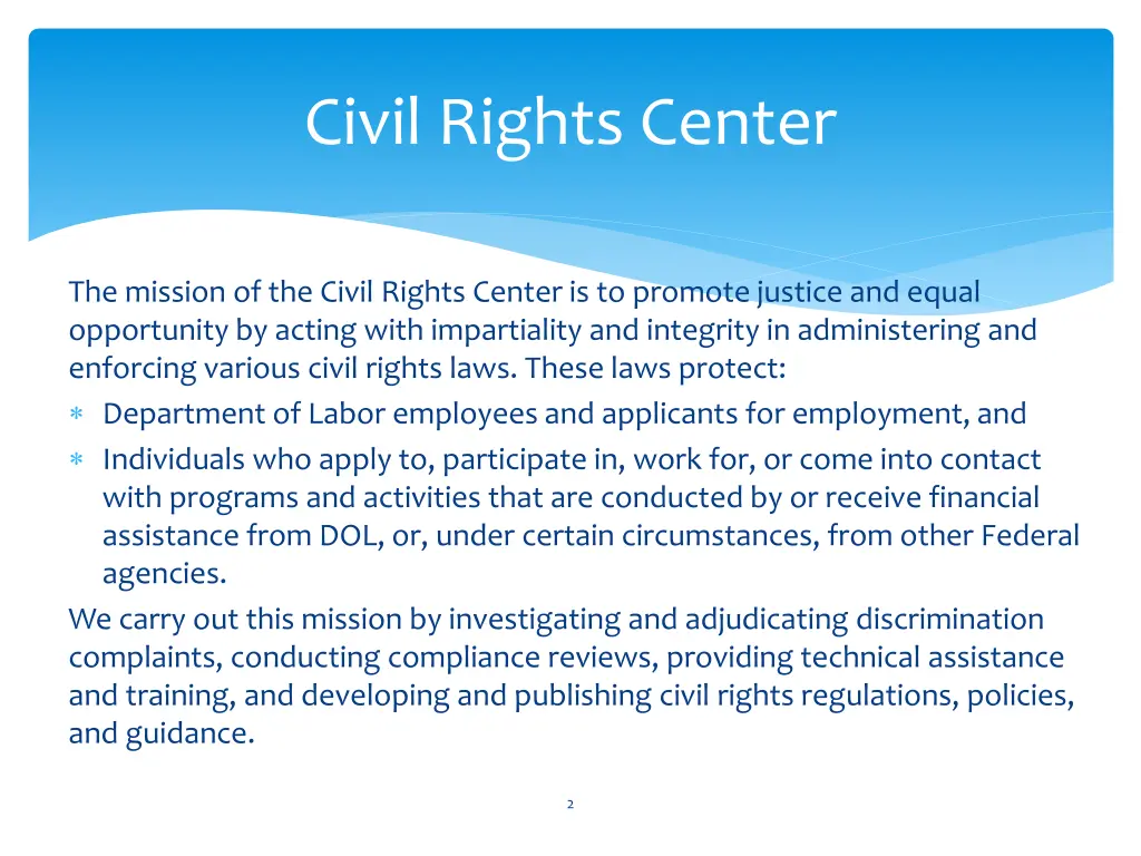 civil rights center