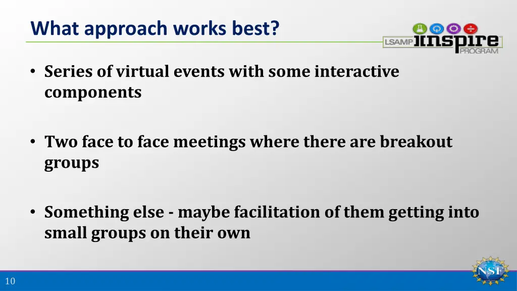 what approach works best