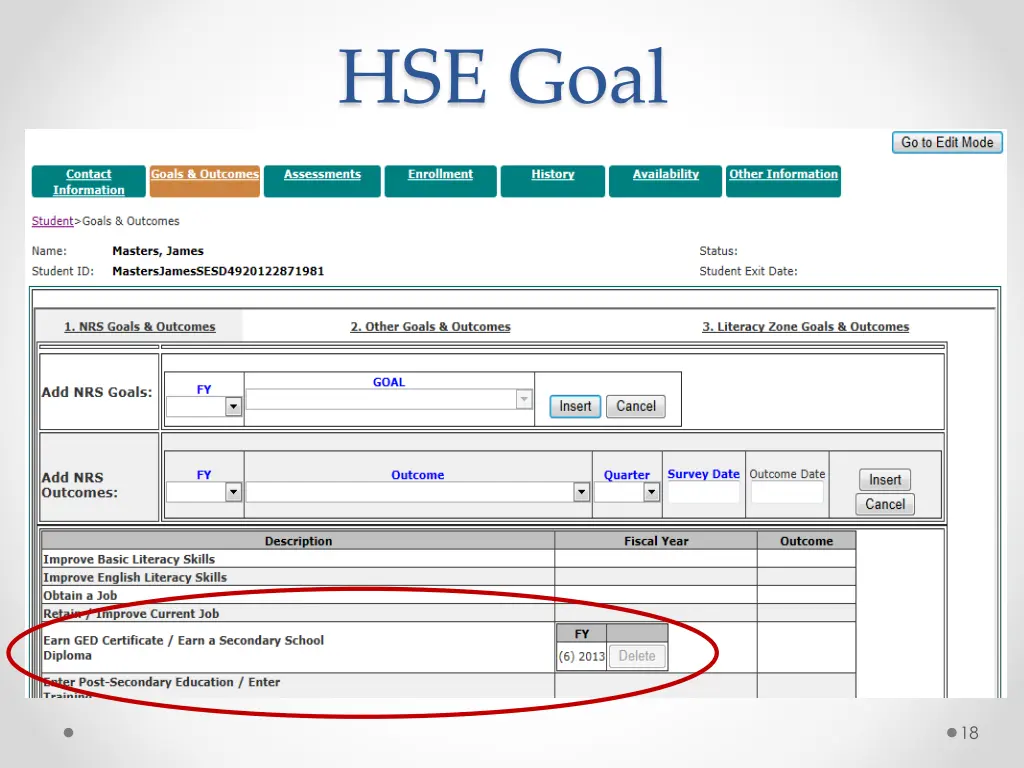 hse goal