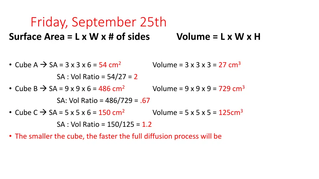 friday september 25th surface area