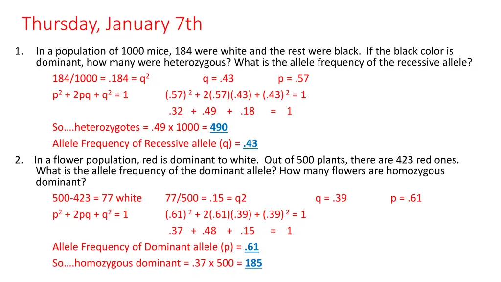 thursday january 7th 1