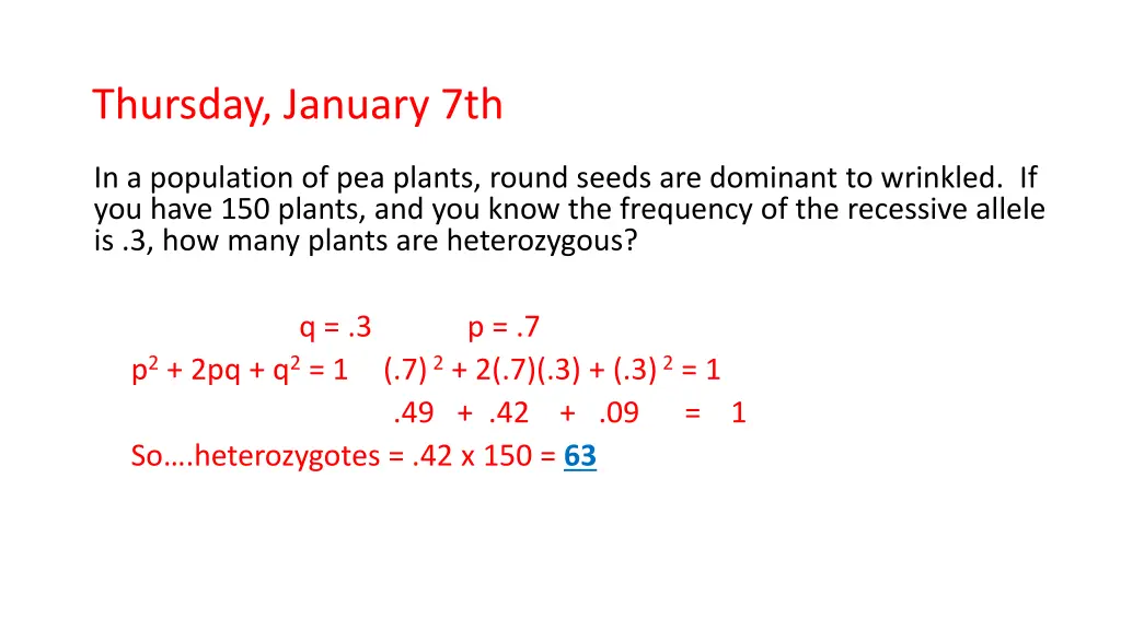 thursday january 7th 2