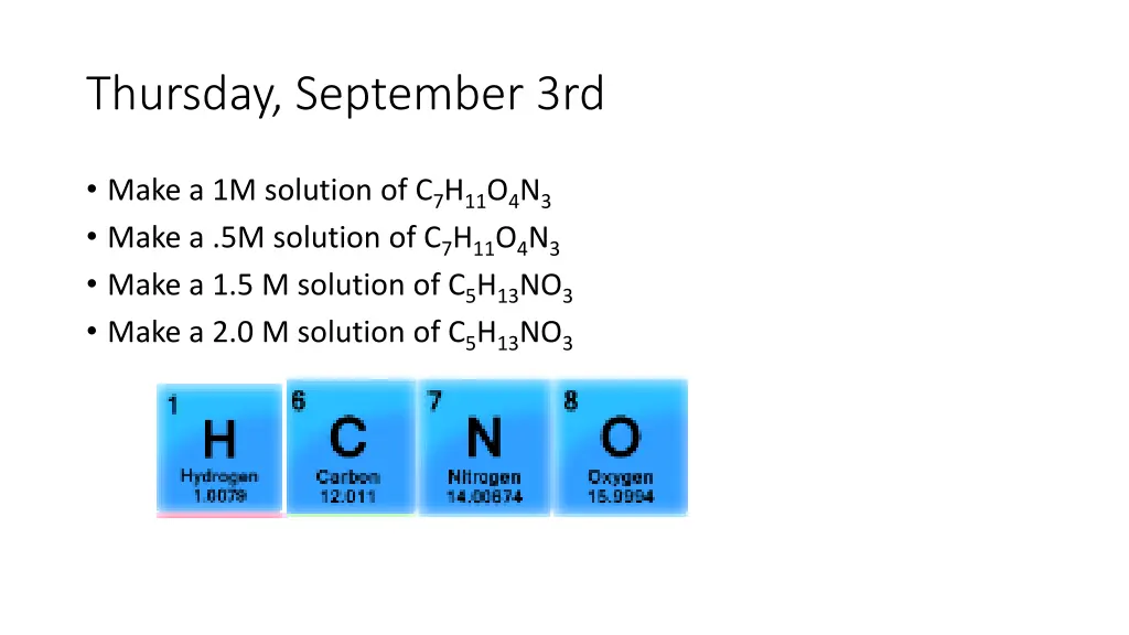 thursday september 3rd