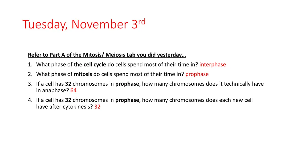 tuesday november 3 rd 1