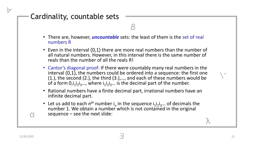cardinality countable sets 1