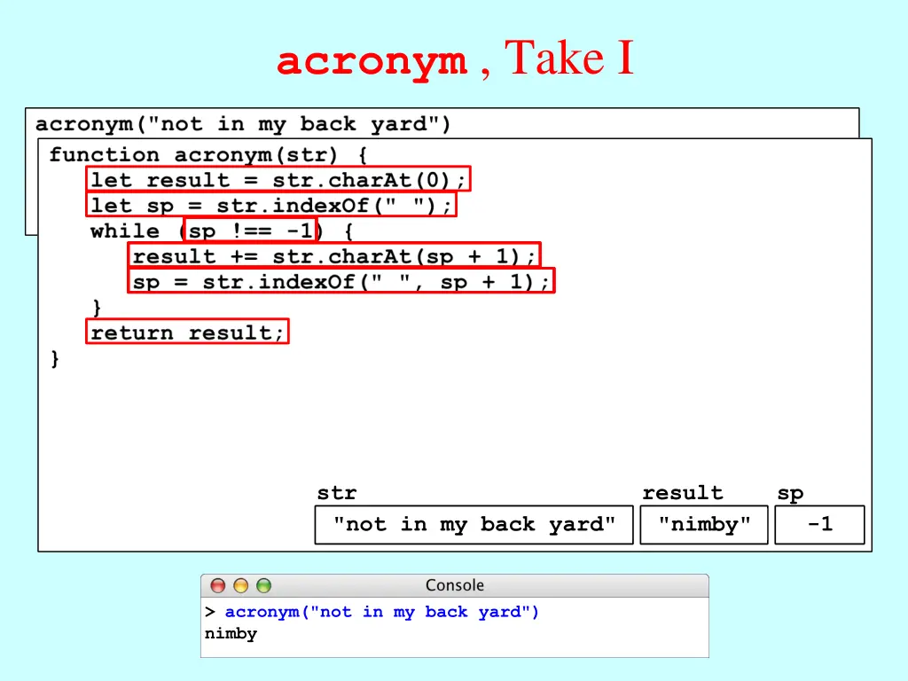 acronym take i