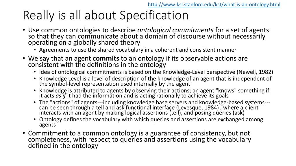 http www ksl stanford edu kst what is an ontology 1