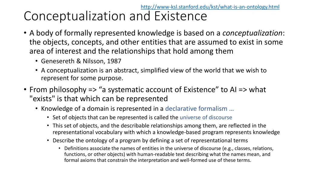 http www ksl stanford edu kst what is an ontology