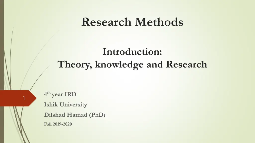research methods