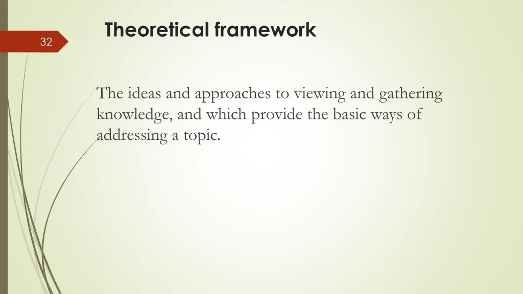 theoretical framework