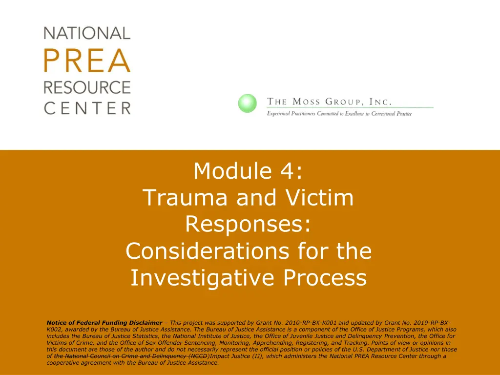 module 4 trauma and victim responses