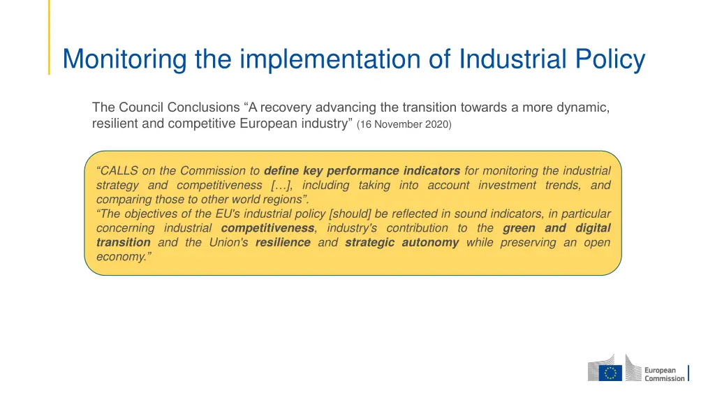 monitoring the implementation of industrial policy 1