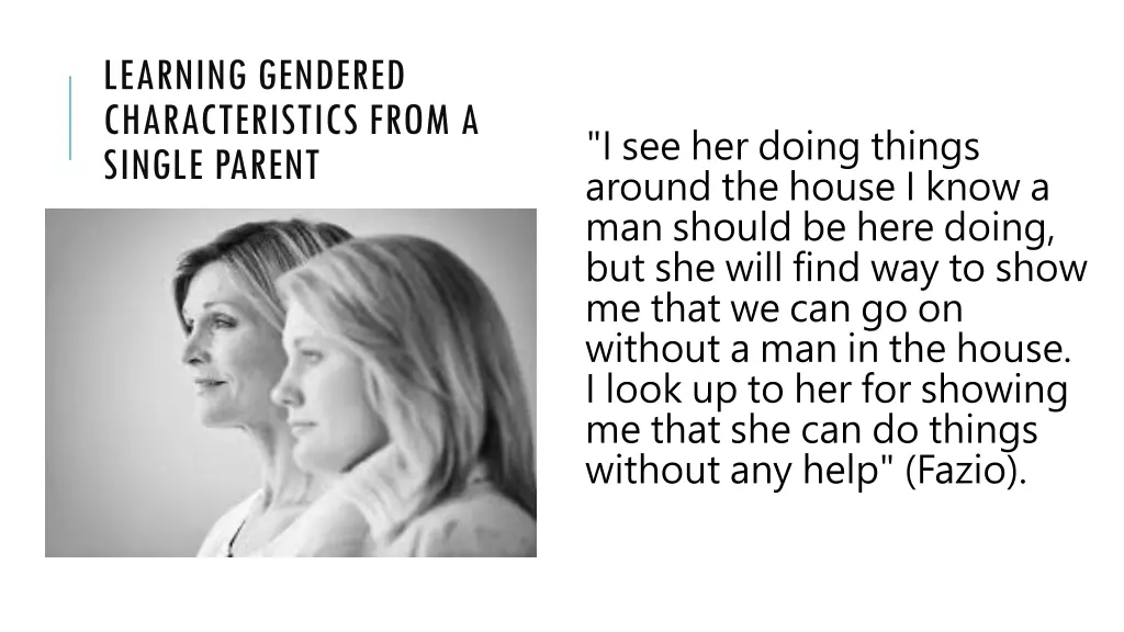 learning gendered characteristics from a single