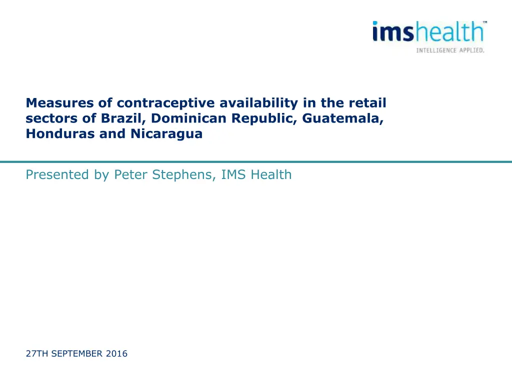 measures of contraceptive availability