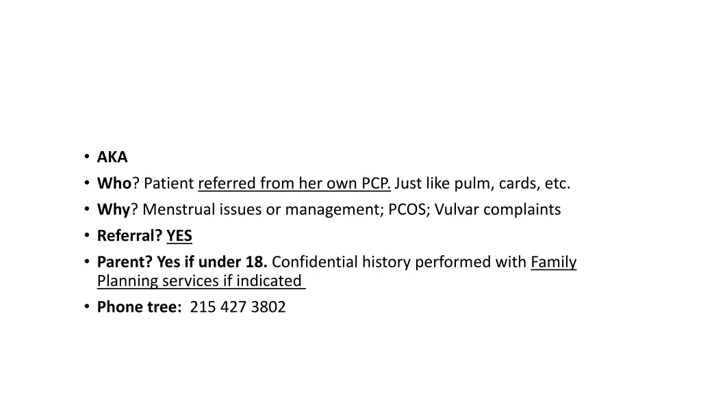 consult specialist practice