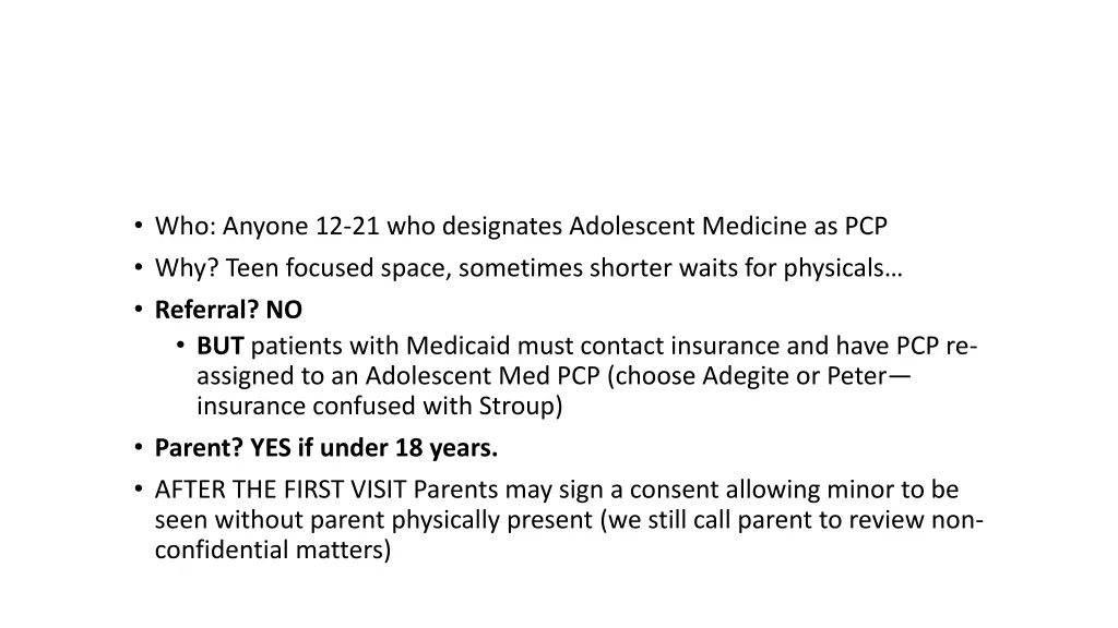 primary care practice