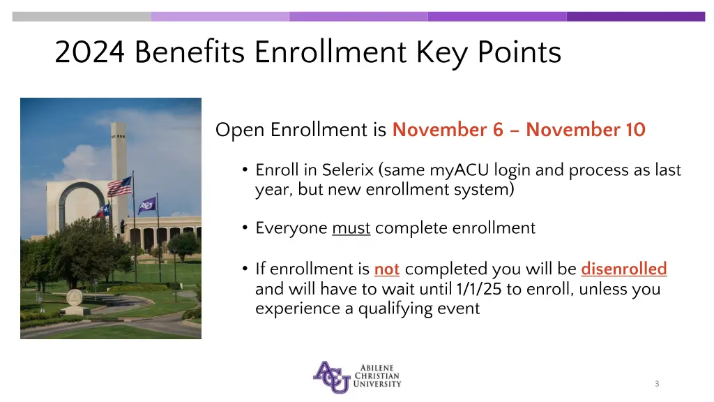 2024 benefits enrollment key points