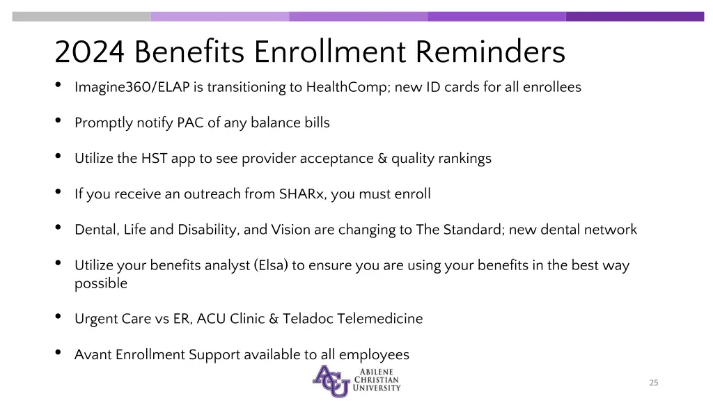 2024 benefits enrollment reminders imagine360