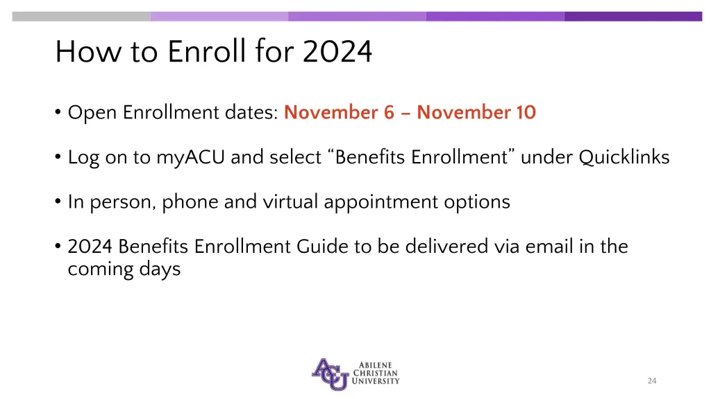 how to enroll for 2024