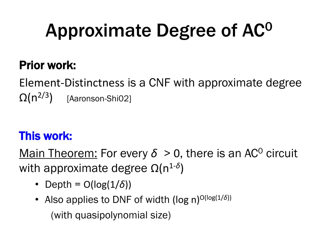 approximate degree of ac 0 1