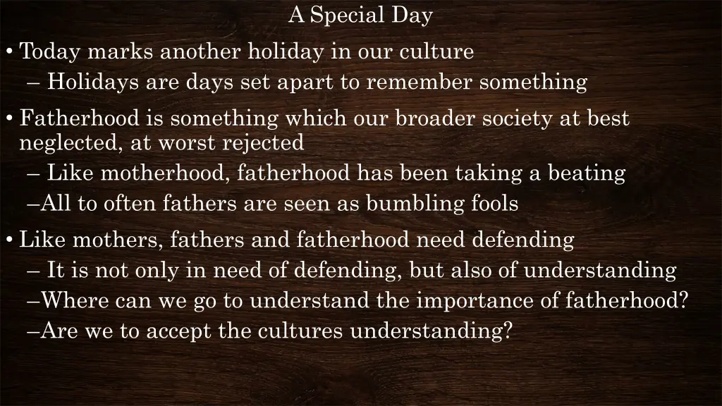 a special day
