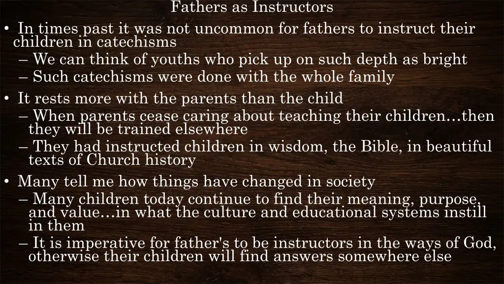 fathers as instructors 1