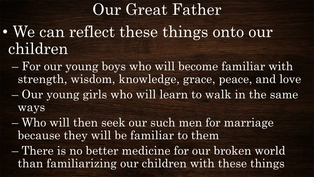 our great father 2