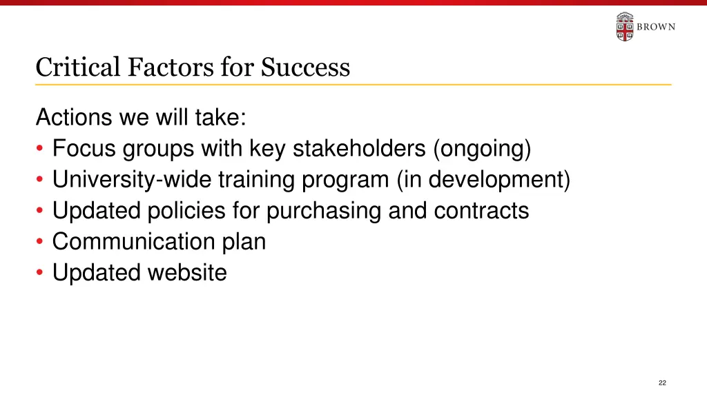 critical factors for success