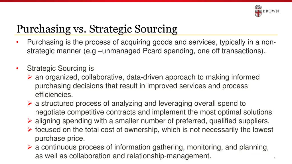 purchasing vs strategic sourcing purchasing