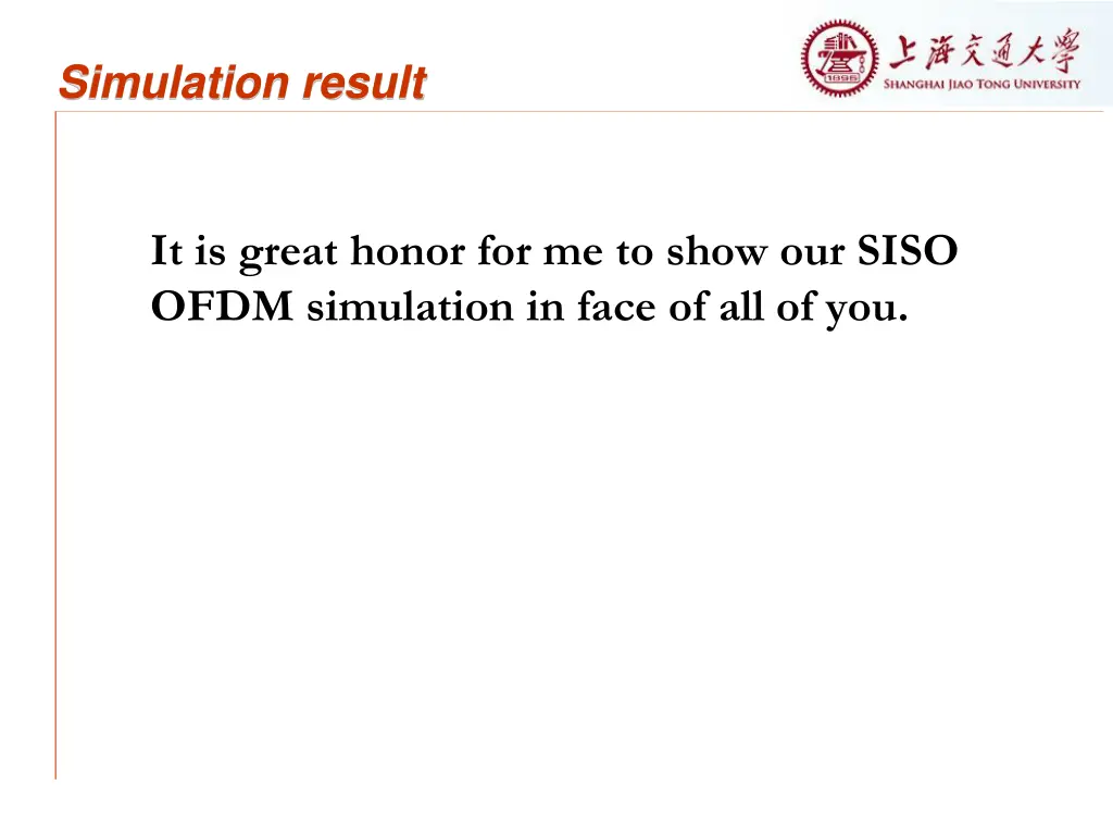 simulation result