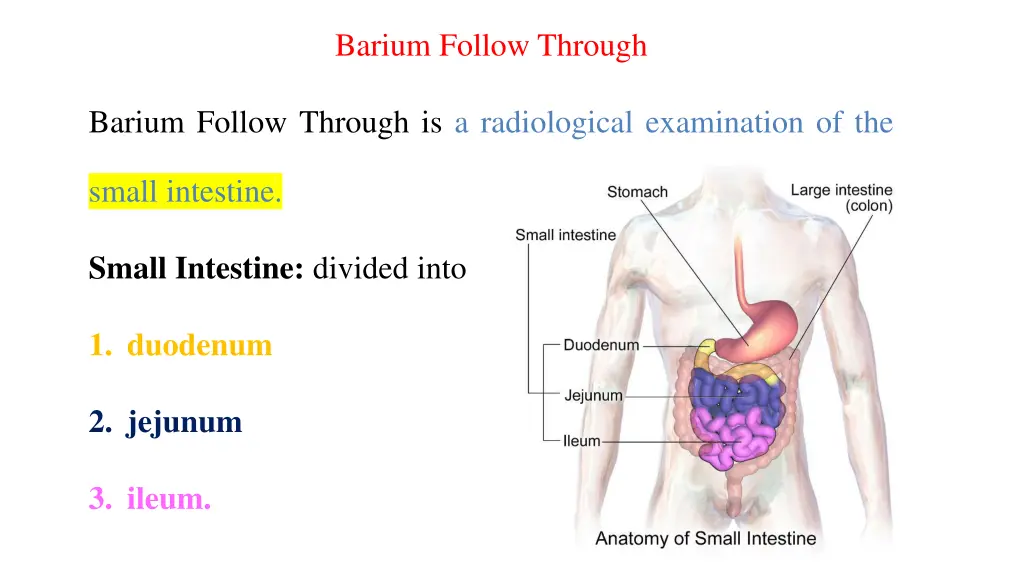 barium follow through