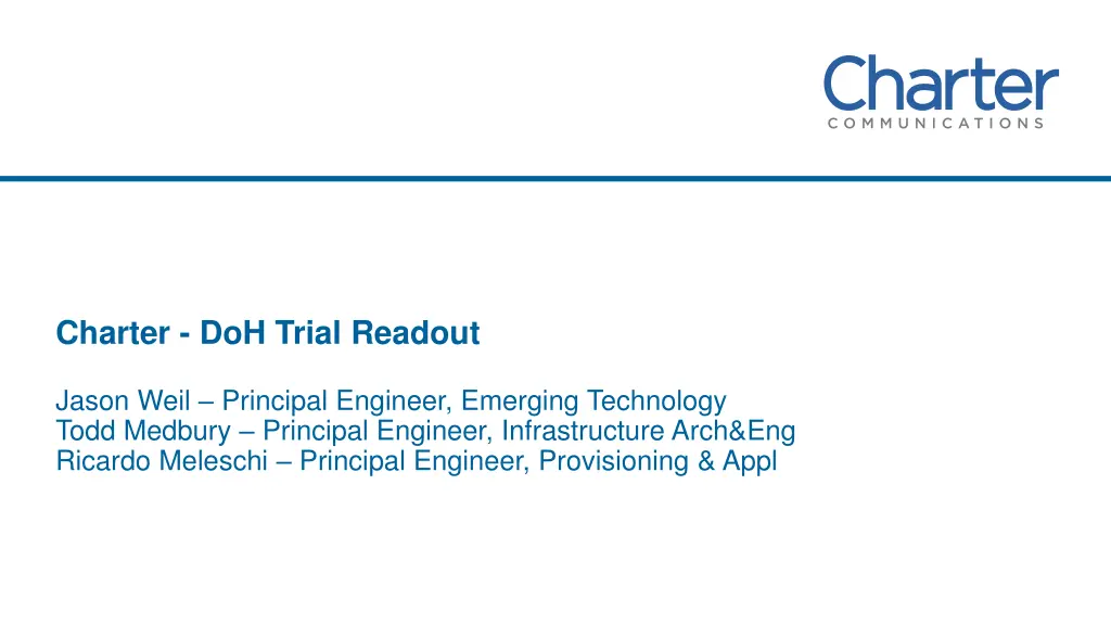 charter doh trial readout
