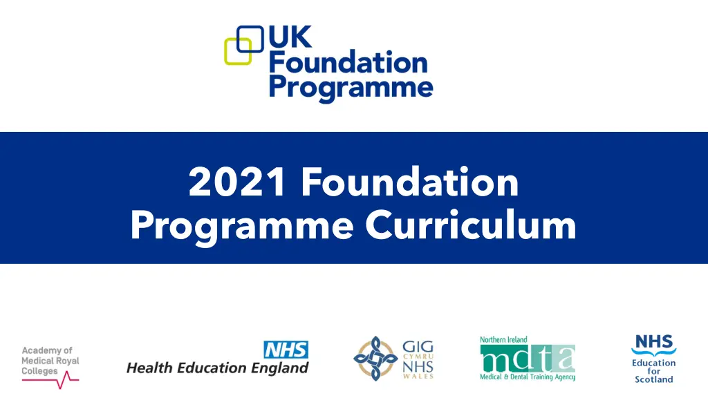 2021 foundation programme curriculum